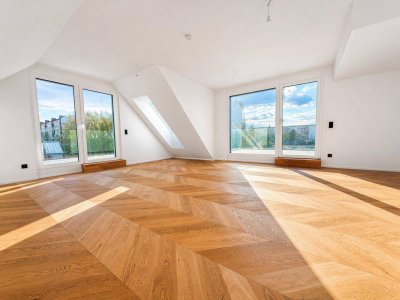 PROVISIONSFREI - PENTHOUSE LIVING - 5 TERRASSEN - AUSBLICK - WÄRMEPUMPE - DECKENKÜHLUNG - NÄHE U1!