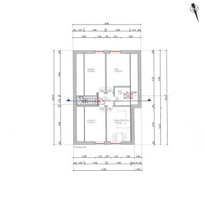 Helle Dachgeschosswohnung im Herzen von Meldorf zu vermieten