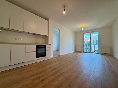 Erstbezug charmante 2- Zimmer-Balkonwohnung mit Blick ins Grüne