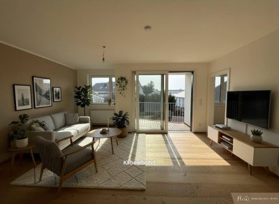2 ZI+separate Küche+Balkon südseitig-Grünruhelage-Fenster mit Bad - Neubau/Erstbezug - FBH / Solar / WP - MIETKAUF MÖGLICH!!!
