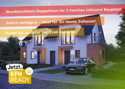 � Projekt SCHLÜSSELFERTIG � Wunderschönes Doppelhaus inkl. BAUGRUNDSTÜCK sucht Baufamilie(n)!