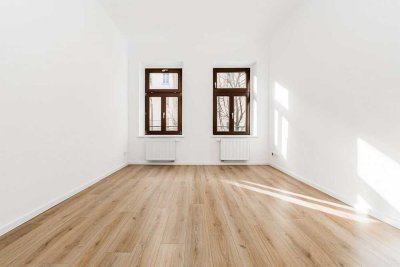 Altbaucharme modern interpretiert – helle 3-Zimmer-Wohnung mit Balkon in Leipzig