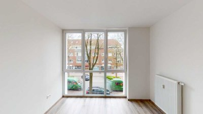 Central Living: Moderne 2-Zimmer-Wohnung mit Terrasse