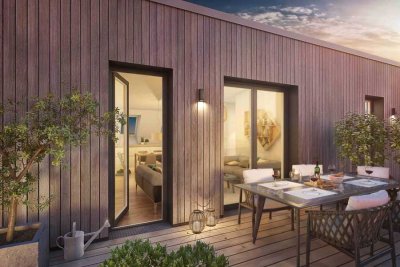 Erstbezug: 3-Zi.-Penthouse | Wasserblick | 50m² Dachterrasse