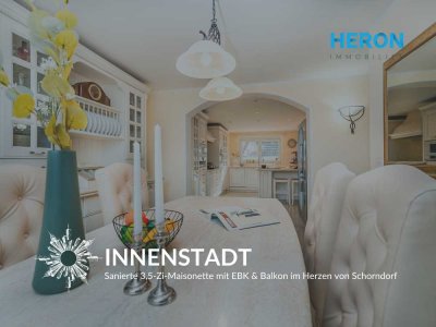 INNENSTADT – Sanierte 3,5-Zi-Maisonette mit EBK, Balkon & Stellplatz im Herzen von Schorndorf