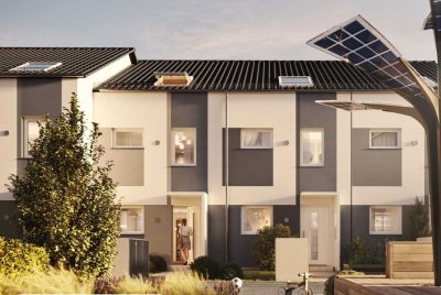 Neues Reihenmittelhaus mit 2 großen Tiefgaragen und Südterasse in Weingarten (Baden)