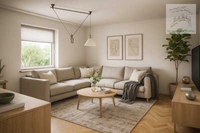 Dreieinhalb-Zimmer-Wohnung in charmant geführtem Dreifamilienhaus mit Balkonidylle und Garage