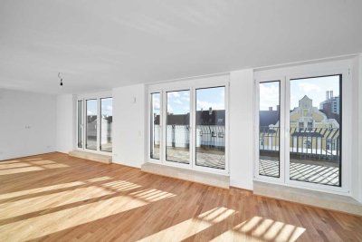 lichtdurchflutete Penthouse-Wohnung - 3 Zimmer, Dachterasse, Küche, TG – Pasing