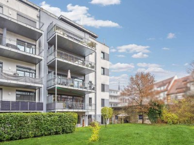 Charmanter Blick ins Grüne! Exklusive barrierefreie 3-Zimmer-Wohnung im Herzen von Forchheim