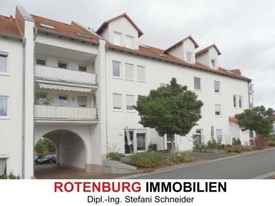 Barrierearme 2-Zi-Wohnung mit Treppenlift, Balkon, Weitblick im DG in Bebra