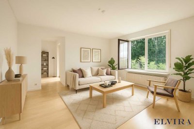 ELVIRA - Planegg, traumhafte 2,5-Zimmer-Wohnung mit großem Südbalkon in stilvoller Altbauvilla!