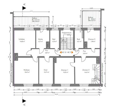 Mitten im Szeneviertel: Voll-Möblierte 3-Zimmer-Wohnung mit Balkon in der Südvorstadt
