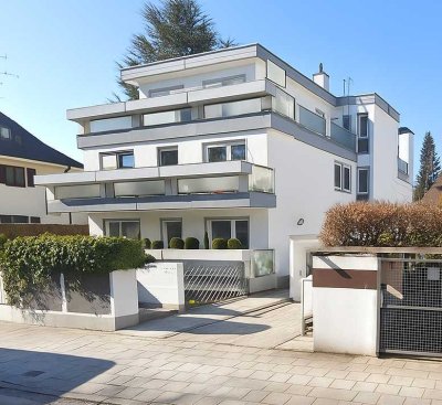 Schöne, ruhige und sonnige 3-Zimmer Penthouse-Wohnung mit großer umlaufender Dachterrasse