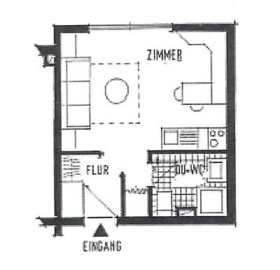 Exklusive 1-Raum-Wohnung mit gehobener Innenausstattung in Alt-Eschersheim