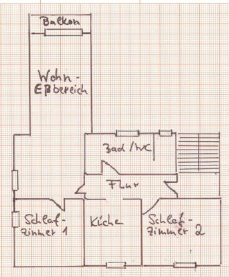 Schöne 3-Zimmer-Wohnung mit gehobener Innenausstattung mit Balkon und Einbauküche in Feuchtwangen