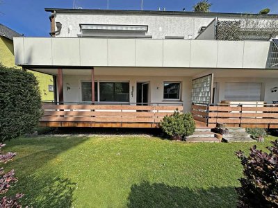 Schöne Erdgeschosswohnung mit großem Balkon und Garage