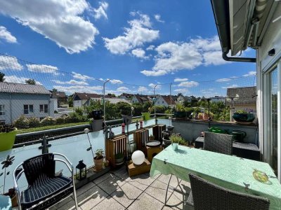 Dachgeschoss-Oase: 
Sonnige Wohnung mit Terrasse
in Tsst.-Wehen