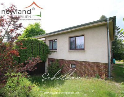 Natur und Gestaltungsfreiraum mit diesem attraktiven Wohnbungalow in Schildau!