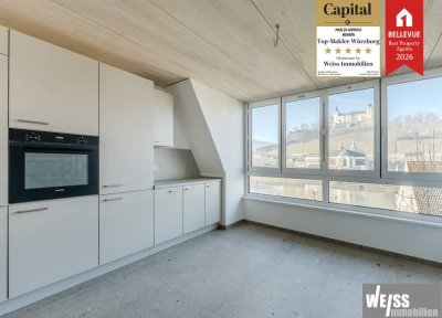 NEUBAU 3 Zi.-Maisonette-Whg. mit Festungsblick und Charmanter Dachterrasse