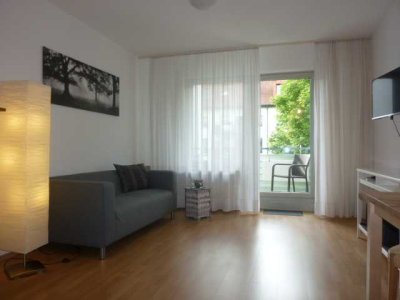 Stilvoll möblierte 1-Raum-Wohnung mit Balkon und TG-Stellplatz