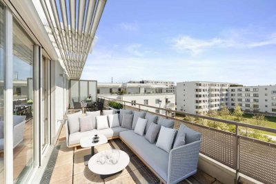 Zeitlose Eleganz in Bogenhausen: Penthouse-Feeling im Bichlhofweg | 4-Zi.-Dachterrassenwohnung