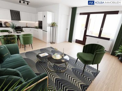 Sehr charmante 3,5-Zimmer-Wohnung mit großem Balkon und Tiefgarage