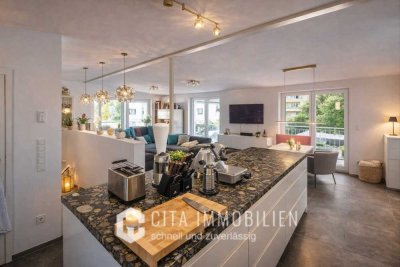 Exklusive 2,5 Zimmer Penthouse-Maisonette mit Dachterrasse & Stellplatz in Frankfurt-Preungesheim