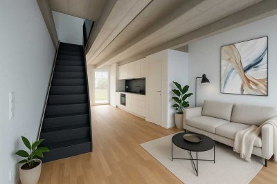 Bodentiefe Fenster, offenes Entrée – 3 Zimmer-Wohnung mit smarter Raumaufteilung