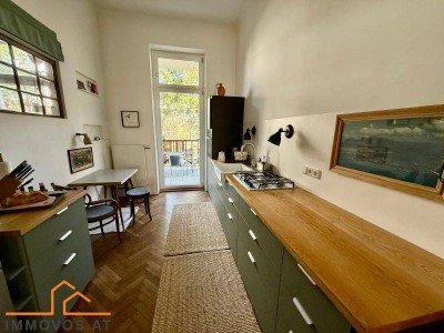 CHARMANTE ALTBAUWOHNUNG MIT BALKON ZUM GARTEN &amp; ZUSÄTZLICHER SOUTERRAIN-EINHEIT