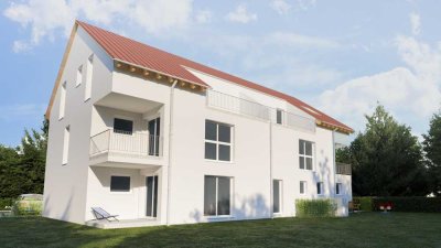 Erstbezug! Moderne Eigentumswohnung im Erdgeschoss mit Gartenanteil eines KfW 40+ Effizienzhauses
