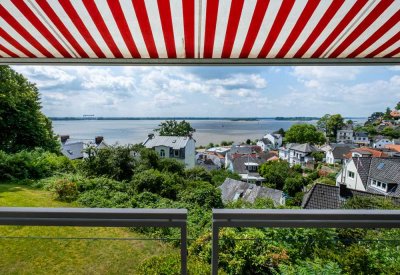 ULI VOGELER GmbH -ERBPACHT- VERMIETETE 4-ZI-MAISONETTE-WHNG MIT TRAUMHAFTEN PANORAMA-ELBBLICK - WE 7