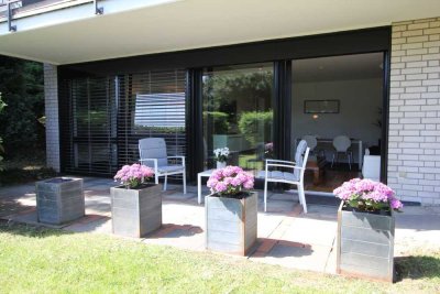 wunderbare, voll möblierte 2-Zimmer-Wohnung mit Terrasse in Top-Lage von Bonn-Schweinheim