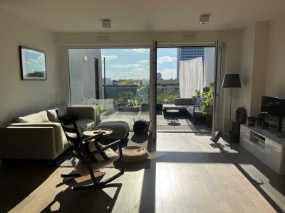 Große, elegante Penthouse-Whg Nähe ZKM mit Traumaussicht