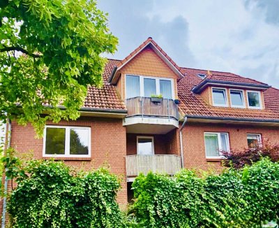 v Privat, helle 3-Zi Whg,Buxtehude Kl-Dohren, Stellpl, Balkon, Badewanne,Dusche,EBK,Laminat,69,4 qm