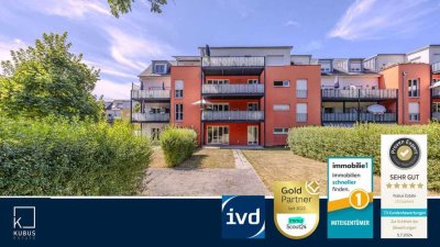Helle und moderne 3 Zimmer EG Gartenwohnung, 2 Bäder, Terrasse, Aufzug, Carport und Stellplatz