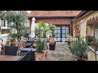 Tauschwohnung: Biete Maisonette Scheune in Pulheim mit Garten und Kamin