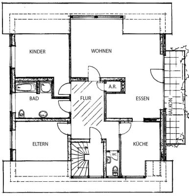 Großzügige 3-Zimmer-Wohnung mit Balkon und Stellplatz in ruhiger Lage von Spenge