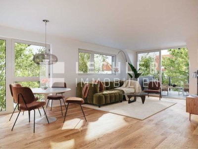 Exklusives Wohnen auf zwei Ebenen mit Balkonen und Dachterrasse