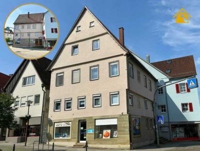 Renditestarkes Fachwerkhaus mit Ladeneinheit im Herzen von Gaildorf