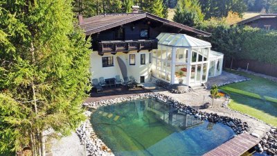 Objekt Nr.: P1119:St. Ulrich a.P. - Außergewöhnliches Landhaus mit Einliegerwohnung, Schwimmteich und stilvollem Wintergarten in Traumlage