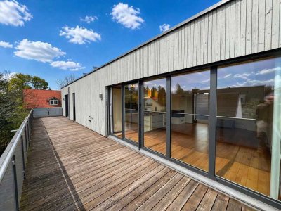 Penthouse mit 2 Dachterrassen je ca. 38m² - Kamin - 3,5 Zimmer und 2 Bäder in Obermenzing