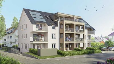 Bahnhofsnähe: Barrierefreie 3-Zi-Whg + Süd-West-Balkon