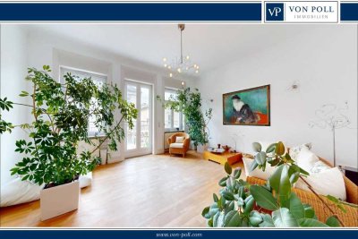 Charmante Drei-Zimmer-Stilaltbauwohnung mit Sonnenbalkon in begehrter Lage