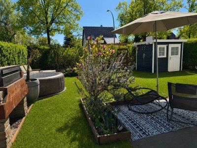 Große Gartenwohnung mit viel Platz für die Familie