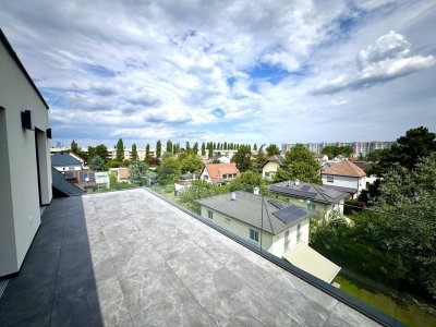 PENTHOUSE LIVING - 5 TERRASSEN - AUSBLICK - WÄRMEPUMPE - DECKENKÜHLUNG - U1 KAGRAN!