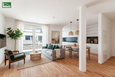 Über den Wolken .... Erstbezug im DG mit Terrasse und Küche in Bestlage unweit der U1 - Kagraner Platz - sofort beziehbar