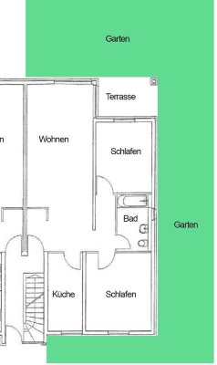 3-Zimmer-Erdgeschosswohnung mit großem Garten zentral gelegen in Bielefeld