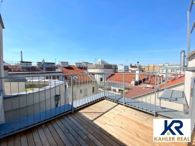 Urbaner Luxus: Geräumige 5-Zimmer-Wohnung im 1.+2. DG mit Balkon und Terrasse