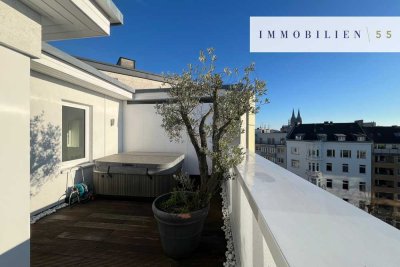 Domblick und Top Lage – stilvolles Penthouse mitten in Köln