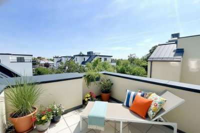SINGLE TERRASSEN-WOHNUNG im 1. DG * ERSTBEZUG * in ESSLING &amp; NATUR
